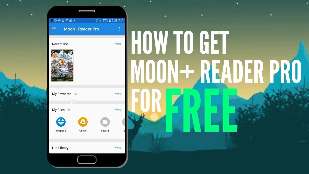 How to get moon+ reader pro for free