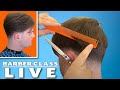 Mens hair cutting with the one minute barber