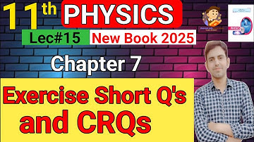 Exercise Short Question and CRQs | Chapter 7 Waves and Vibrations | 11Th Class Physics New Book