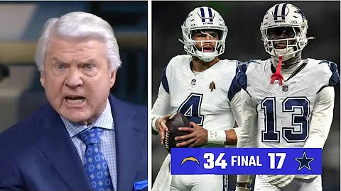 Cowboys STINK & OVERRATED! - Jimmy Johnson rips George Pickens & Dallas after 34-17 loss to Chargers