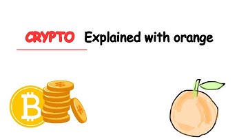 Crypto explained with orange (block chain  for beginners)