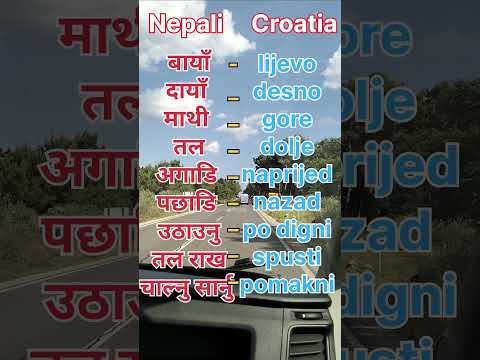 Croatia To Nepali Language Croatianlanguage Shorts Croatia