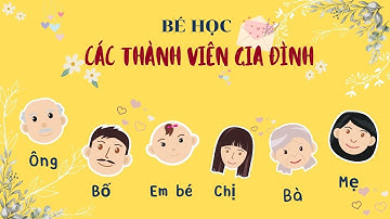 Bé Học Cách Gọi Các Thành Viên Trong Gia Đình | Melly Tủ Sách Thú Vị