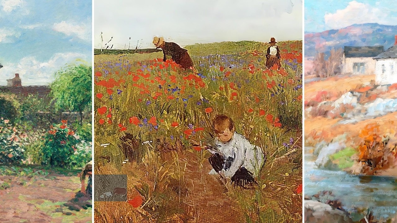 Impressionist Art TV — Silent Art Gallery · July 12 Night | Cassat · Red poppies & others