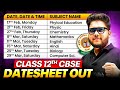 CBSE Class 12 Date Sheet 2025 | CBSE Board Exam Time Table 2025