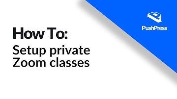 Running private Zoom classes using PushPress class reservations
