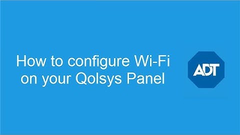 Connecting your QOLSYS Panel to Wi-Fi