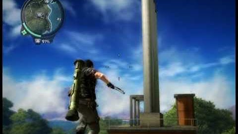 Just Cause 2 invisible structure