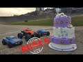 Traxxas X-Maxx VS Huge Cake + Drag Race + High Speed Crashes + Bonus