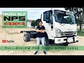 MALAYSIA ISUZU ELF NPS81 4x4 TRUCK WITH 4H & 4L GEAR || DRIVING FOOTAGE ON SANDY ROUTE [English Sub]