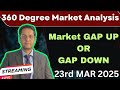 Market analysis for 24th March 2025|Nifty analysis|Banknifty|Sensex view|Globalmarket|US market news