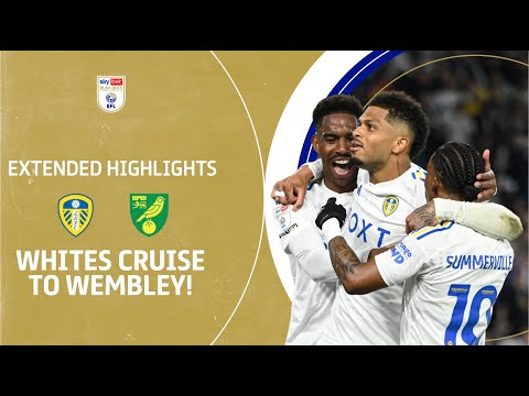 WHITES CRUISE TO WEMBLEY! | Leeds United v Norwich City extended highlights