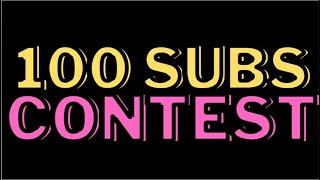 100 Subs | STOP-MOTION CONTEST (Closed...)