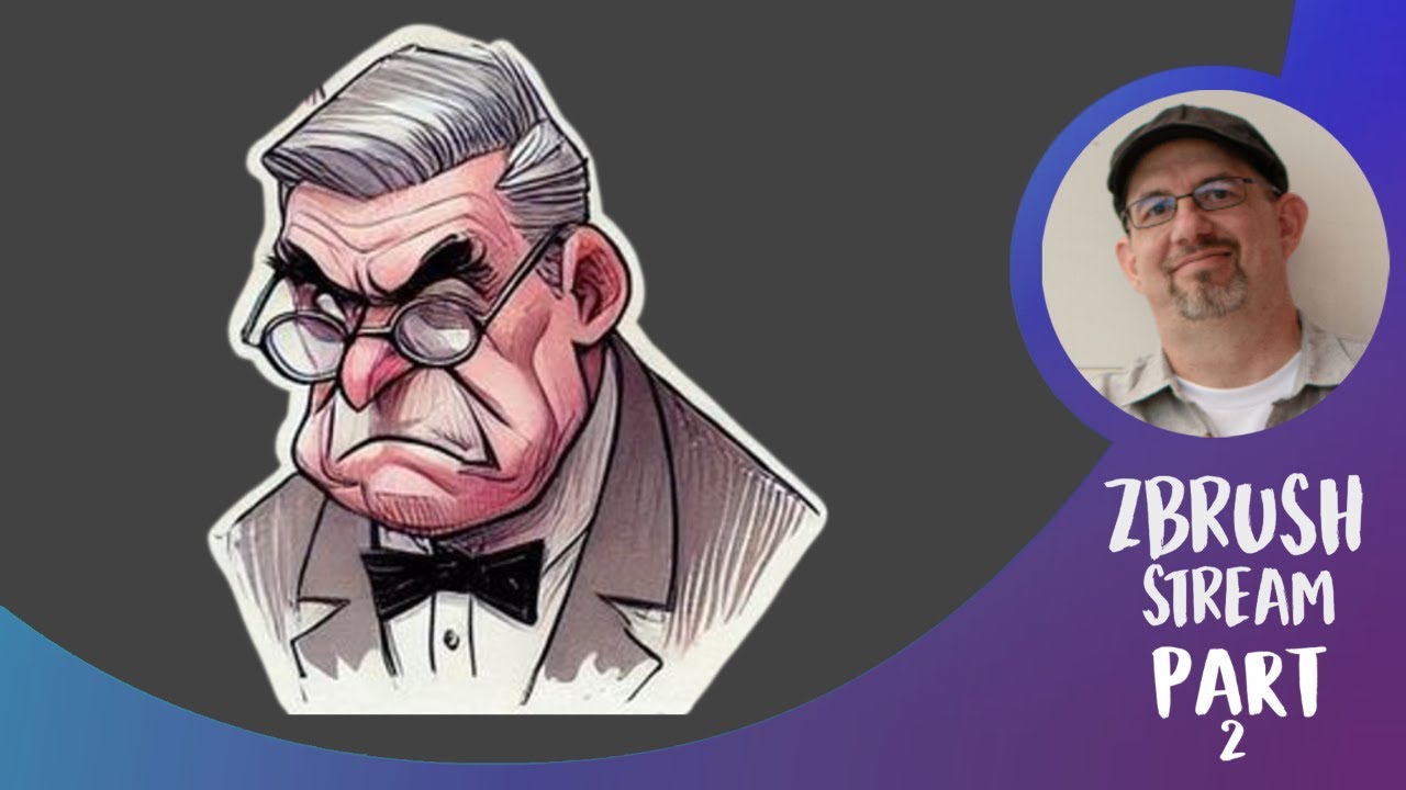 Old Man Johnson - Stylized ZBrush Sculpt Part 2 | Shane Olson