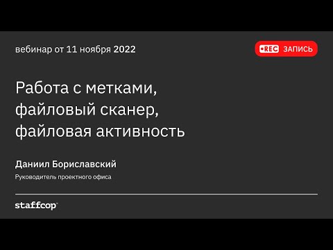 Работа с метками, файловый сканер, файловая активность