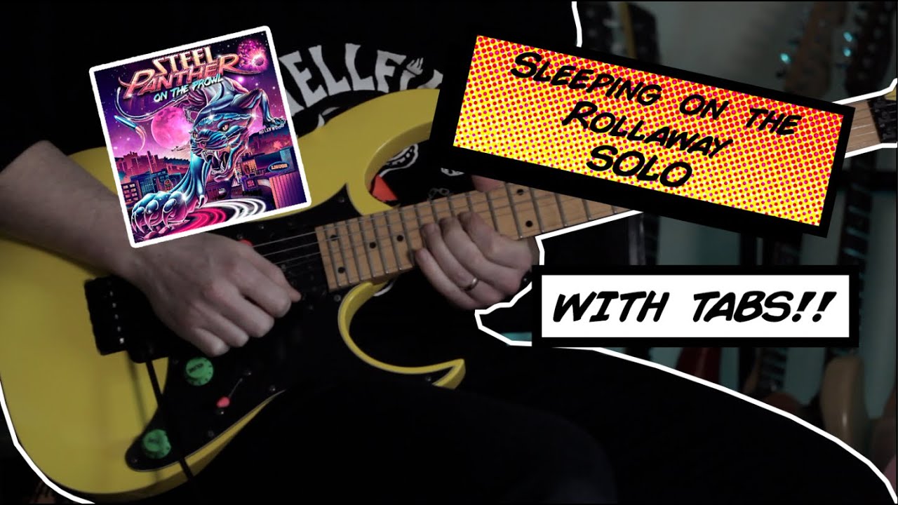 Sleeping on the Rollaway, Solo, Steel Panther, Cover WITH TABS YouTube