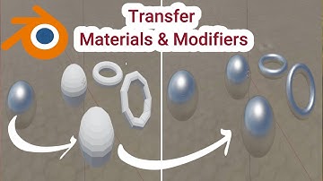 Blender Tutorial : Copy modifiers and materials to multiple objects Blender tutorial