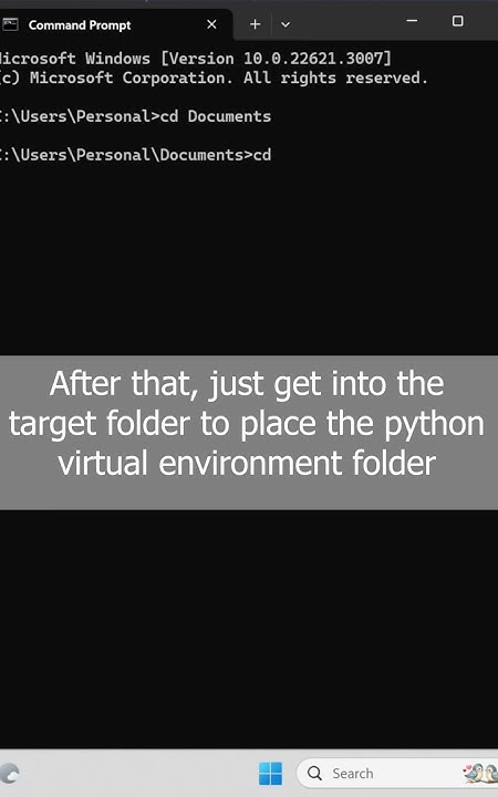 How to Create Python Virtual Environment from Command Prompt in ...