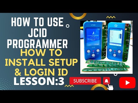 How to use JCID programmer | How to install Setup Login ID  Lesson 3