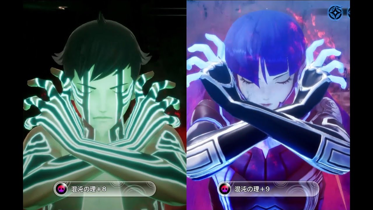 真・女神転生V 人修羅専用スキル集(人修羅 & 主人公Ver.)(BGM 真Ⅲ 通常戦闘) - YouTube