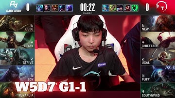 RA vs TT - Game 1 | Week 5 Day 7 LPL Spring 2022 | Rare Atom vs TT G1