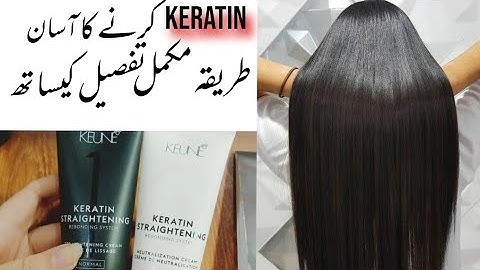 Keune Keratin Straightening Rebounding System// Keune Keratin Rebounding at home step by step