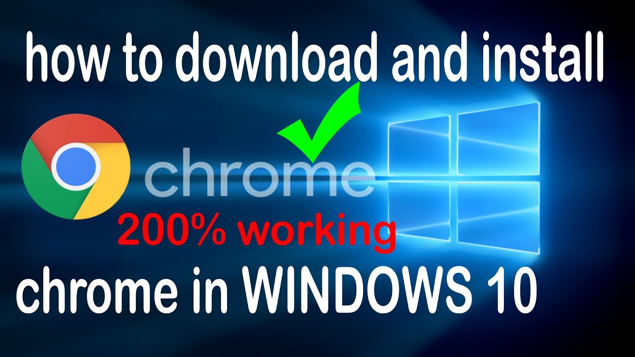 how to download chrome on windows 10