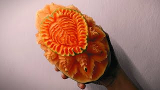 Download lagu 'a simple heart design... for the month of hearts' | PAPAYA carving | Fruit Carving | by Sol Balista
