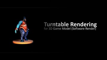 Turntable Rendering with Software Render in Autodesk Maya
