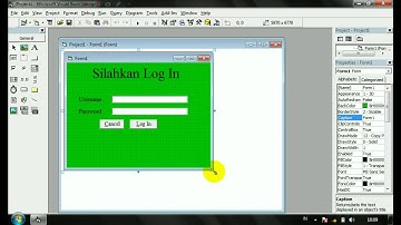 Cara membuat Form login dengan VB 6.0 Dengan database Access