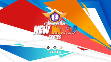 Full Twitch Stream Design Pack - Animated "New World Fortnite Series" Stream Overlay Package