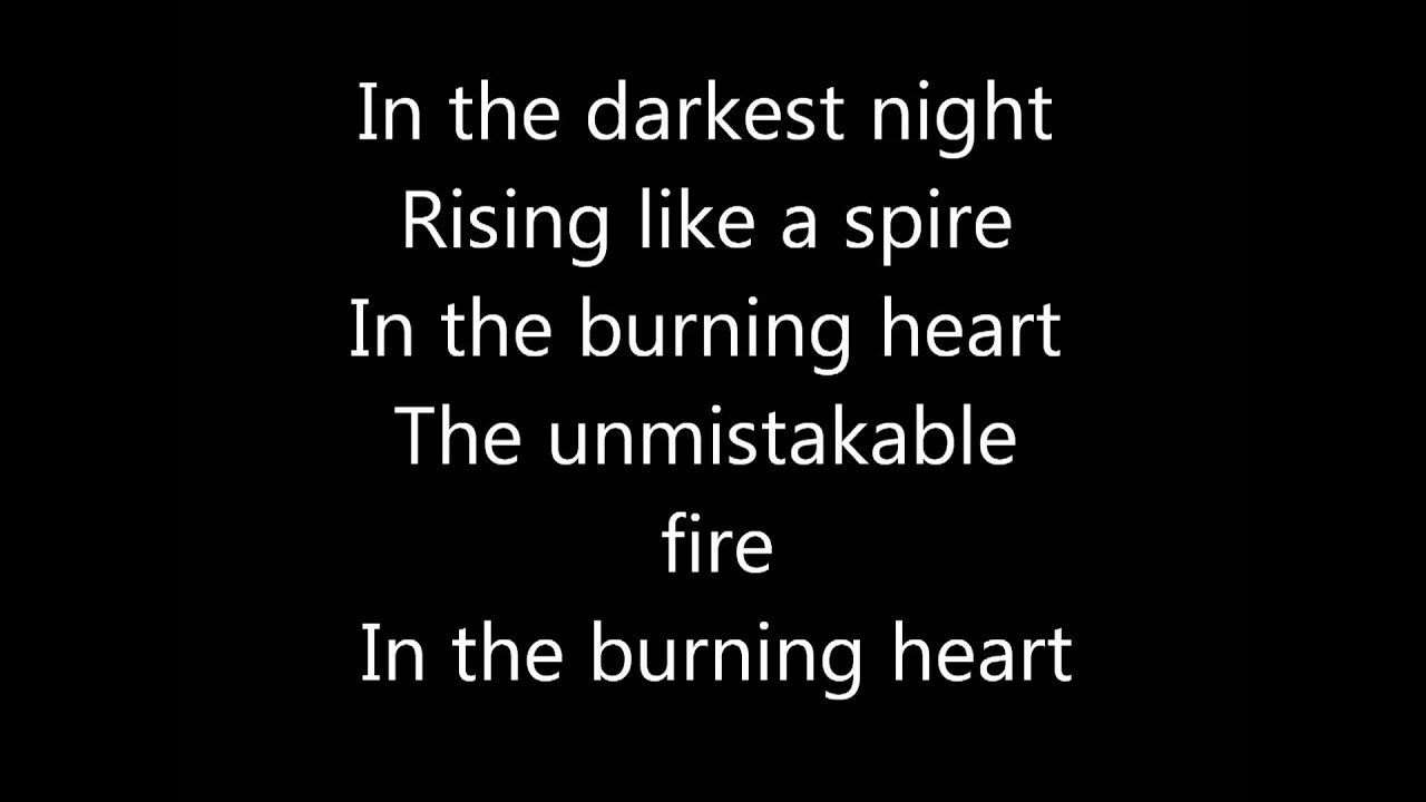 Burning Heart Survivor Lyrics Youtube