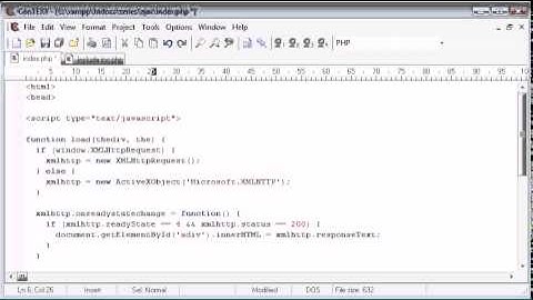 174   Loading in file Contents to a DIV Part 3   PHP Tutorials