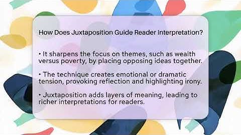 How Does Juxtaposition Guide Reader Interpretation? - The Prose Path