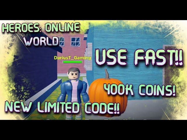 ELEVEN GAMEPLAY + COIN CODE  HEROES ONLINE WORLD ROBLOX 