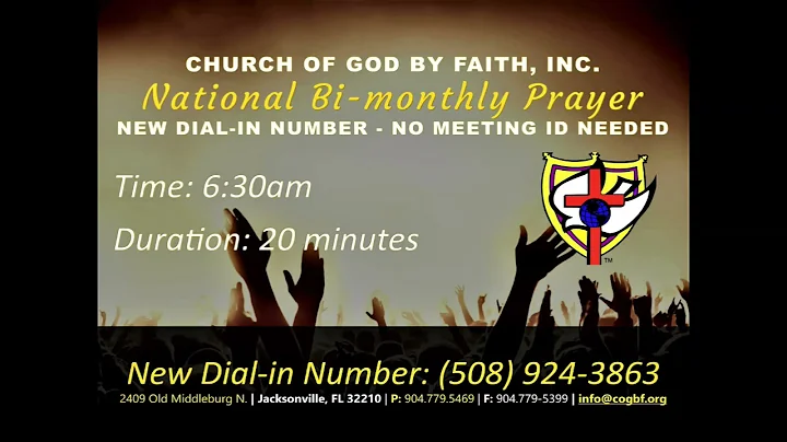 Bi monthly National Prayer with Pastor Richard Blo...