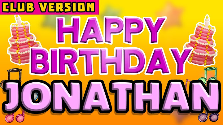 Happy Birthday JONATHAN | POP Version 2 | The Perfect POP Birthday Song for JONATHAN | CLUB VERSION