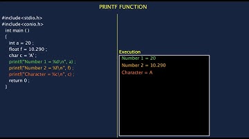 04. PRINTF AND SCANF FUNCTION IN C