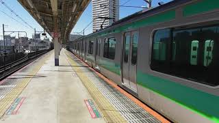 常磐快速線Ｅ２３１系　回送列車　南千住駅通過