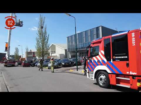 Brand bij bedrijf aan de Bobinestraat in Veenendaal snel onder controle