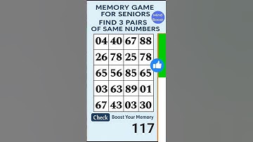 Brain Game for Seniors: Beat the Clock, Match the Numbers! #braintraining