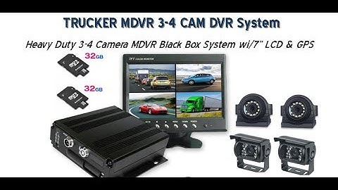 Trucker MDVR 3-4 Cam DVR System with 7" LCD