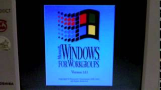 WFW (Windows For Workgroups) 3.1-3.11 startup and shutdown