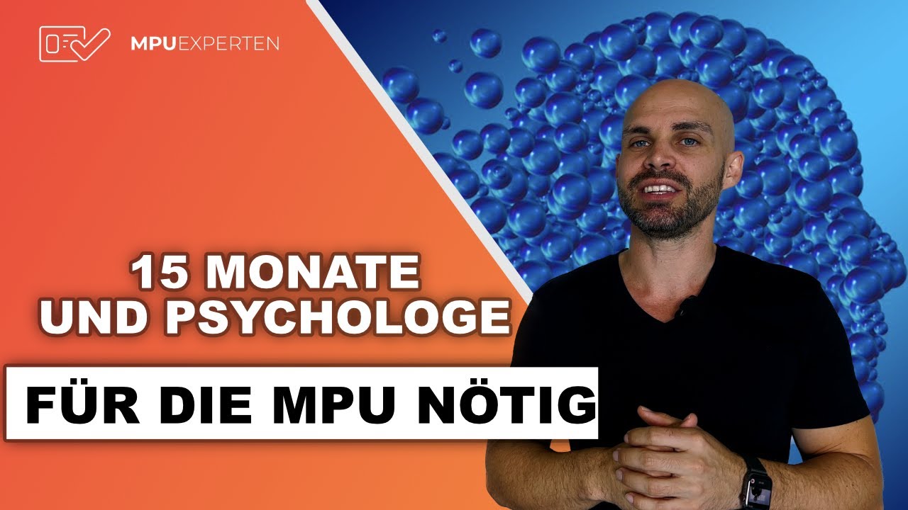 Du kannst die MPU nur noch mit 15 Monaten Abstinenz und MPU