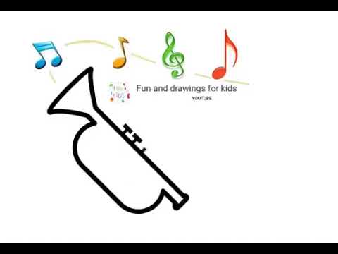 Hur man ritar ett blåsinstrument 🎺