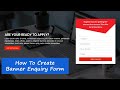 Creating Banner And Contact Form | Responsive Contact Us Form Using Only HTML &amp; CSS | Enquiry Form