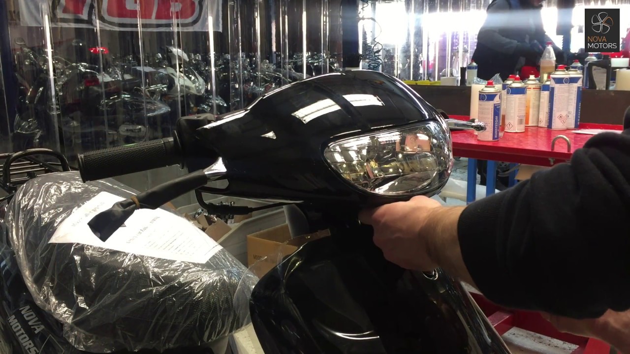 www.nova-motors.de Hilfe - Lampe- Scheinwerferwechsel Nova Motors City Star - YouTube