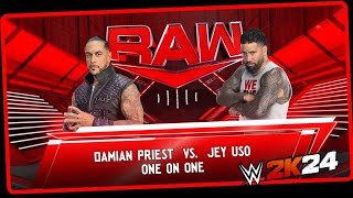 WWE2k24: Damian Priest Vs Jey Uso