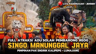 Full Atraksi Adu Solah Pembarong Reog LUMAJANG Sampai Ndadi || 8 Dadak Merak Di Mainkan Terbaru 2024