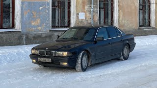 BMW E38 740 Какой расход, как едет? Катаемся по городу